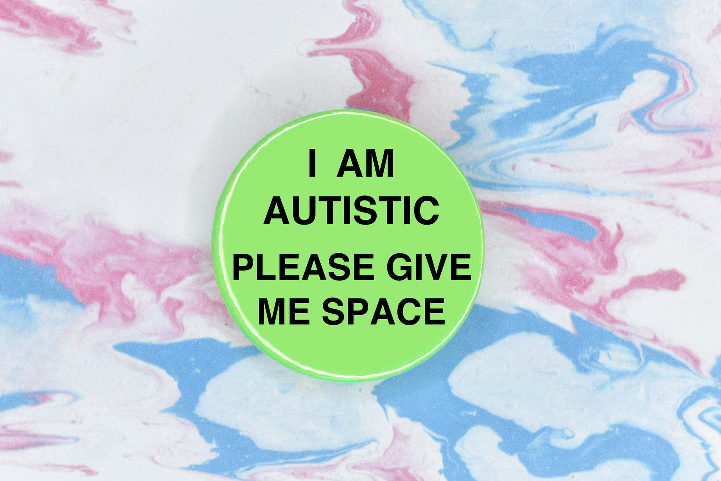 Large Neon Hidden Disability Badge