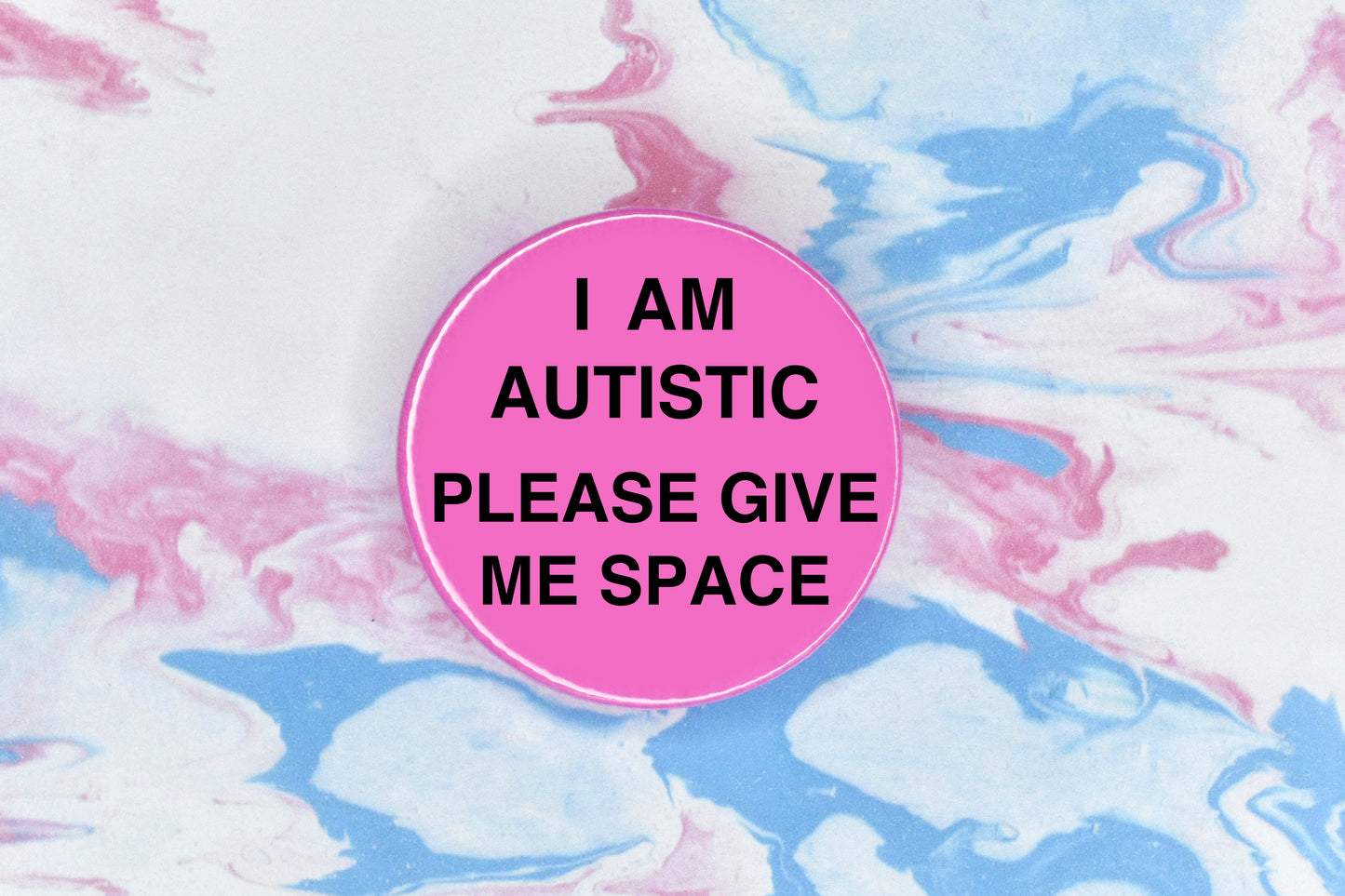 Large Neon Hidden Disability Badge