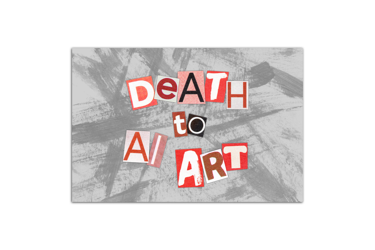 Death to AI Art Mini Print