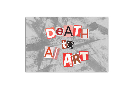 Death to AI Art Mini Print