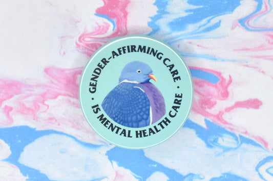 Gender-Affirming Care Pigeon Badge