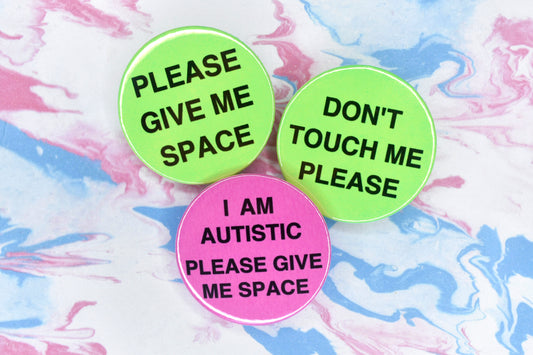 Large Neon Hidden Disability Badge