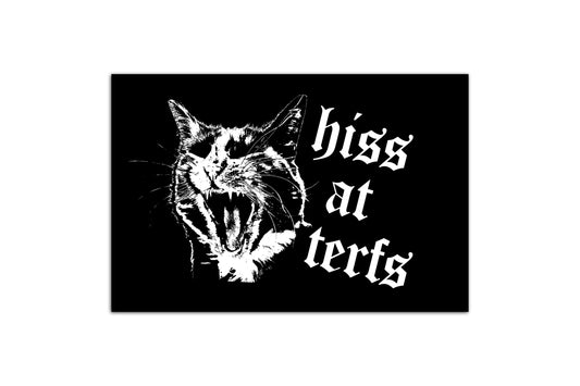 Hiss At TERFs Mini Print