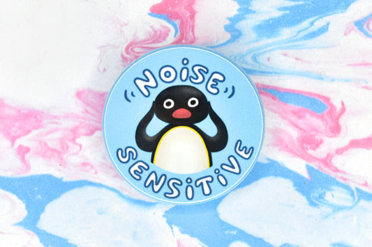 Noise Sensitive Pingu Badge