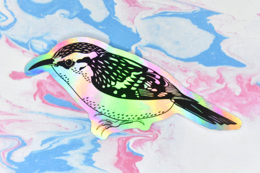 Treecreeper Holographic Sticker